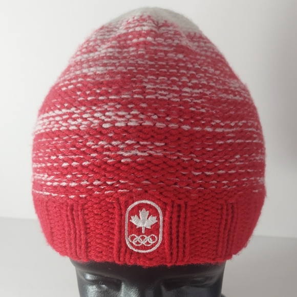 adidas Other - adidas Red and White Knit Adult Olympic Beanie Hat. Great For Winter!